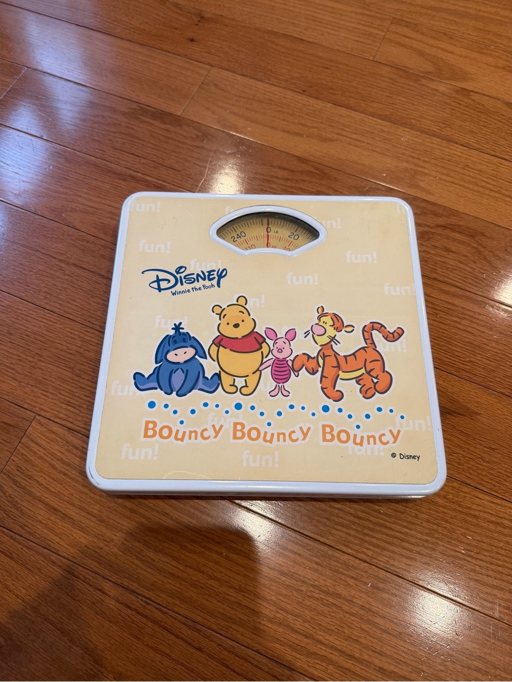 Vintage Disney Winnie the Pooh Bathroom Weight Scale Tigger Piglet Eeyore